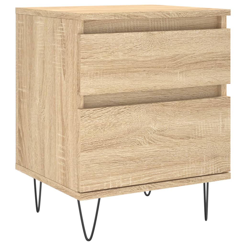 Vidaxl nachtkastjes 2 st 40x35x50 cm sonoma eikenkleurig
