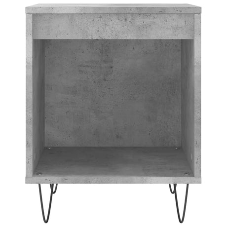 Vidaxl nachtkastje 40x35x50 cm bewerkt hout betongrijs