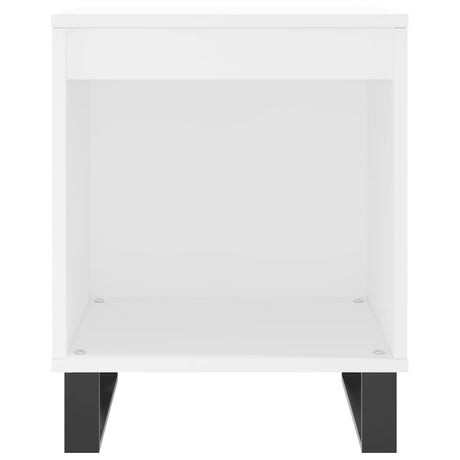 Vidaxl nachtkastje 40x35x50 cm bewerkt hout wit