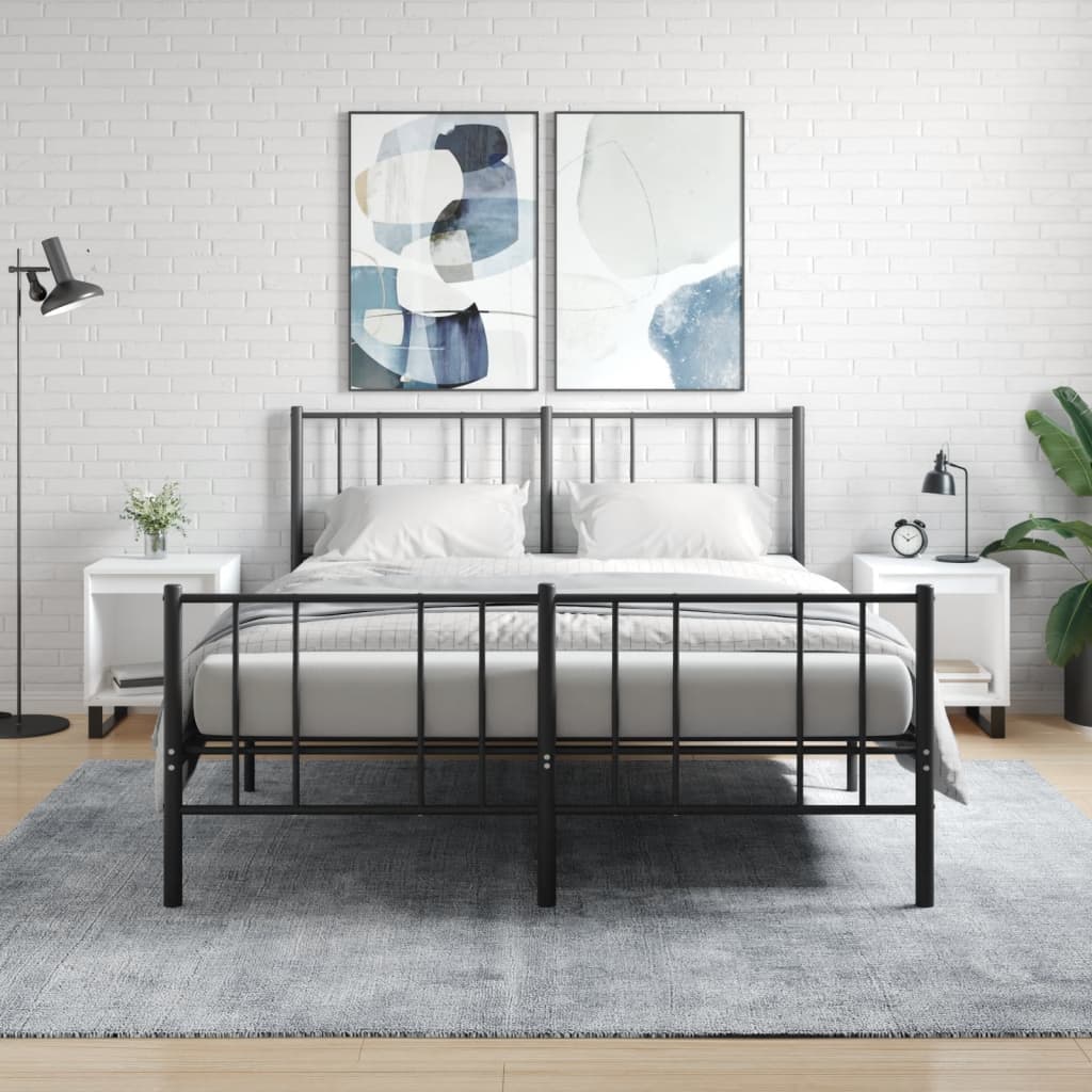 Vidaxl nachtkastjes 2 st 40x35x50 cm bewerkt hout wit
