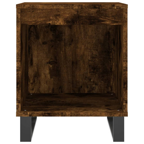 Vidaxl nachtkastje 40x35x50 cm bewerkt hout gerookt eikenkleurig