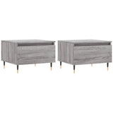 Vidaxl salontafels 2 st 50x46x35 cm bewerkt hout grijs sonoma eiken