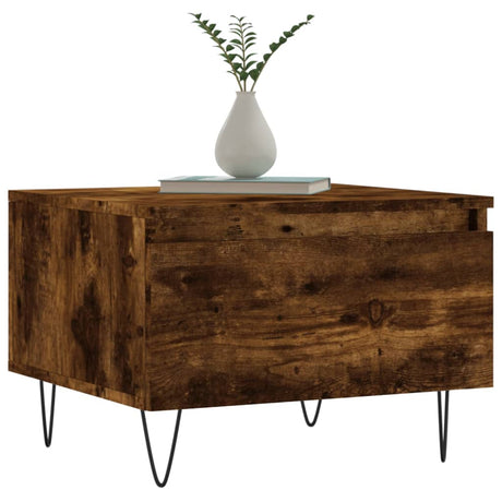 Vidaxl salontafels 2 st 50x46x35 cm bewerkt hout gerookt eikenkleurig
