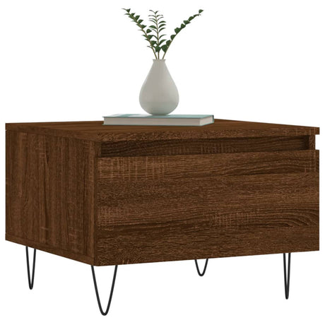 Vidaxl salontafels 2 st 50x46x35 cm bewerkt hout bruin eikenkleur