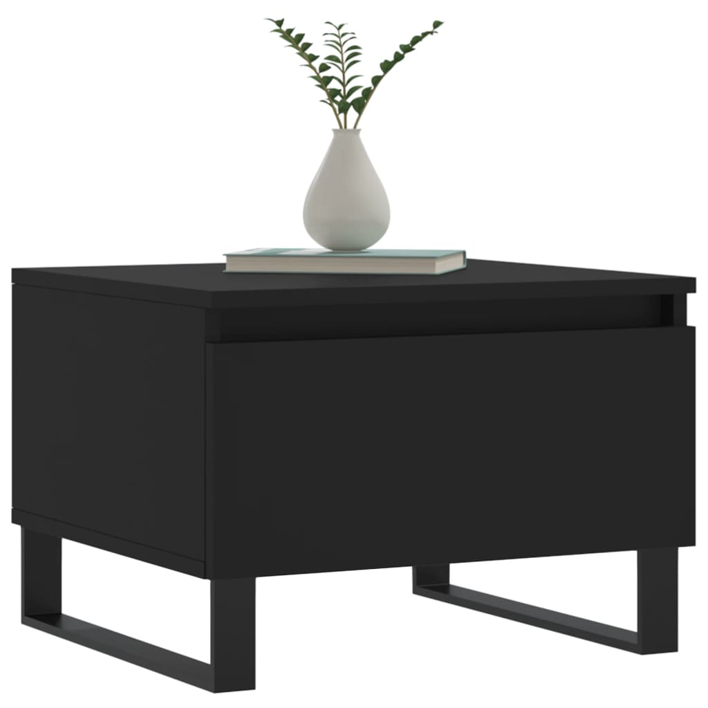 Vidaxl salontafels 2 st 50x46x35 cm bewerkt hout zwart