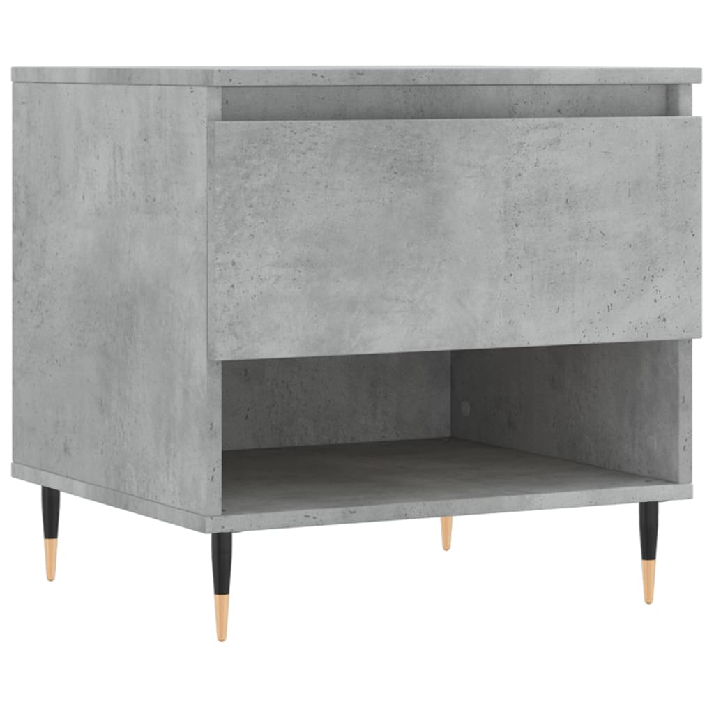 Vidaxl salontafel 50x46x50 cm bewerkt hout betongrijs