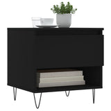 Vidaxl salontafel 50x46x50 cm bewerkt hout zwart