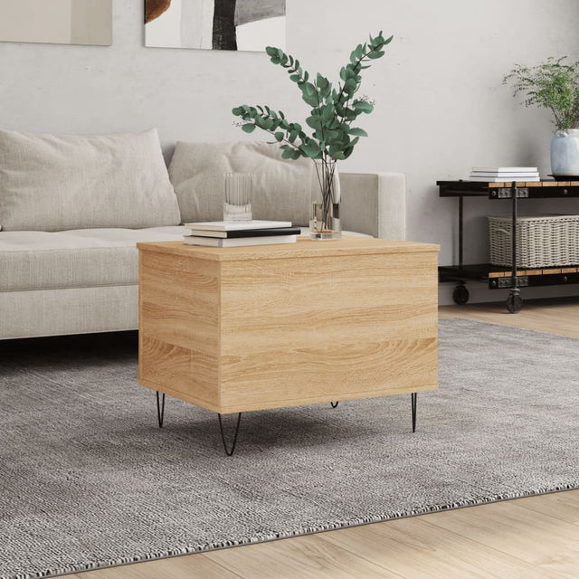 Vidaxl salontafel 60x44,5x45 cm bewerkt hout sonoma eikenkleurig