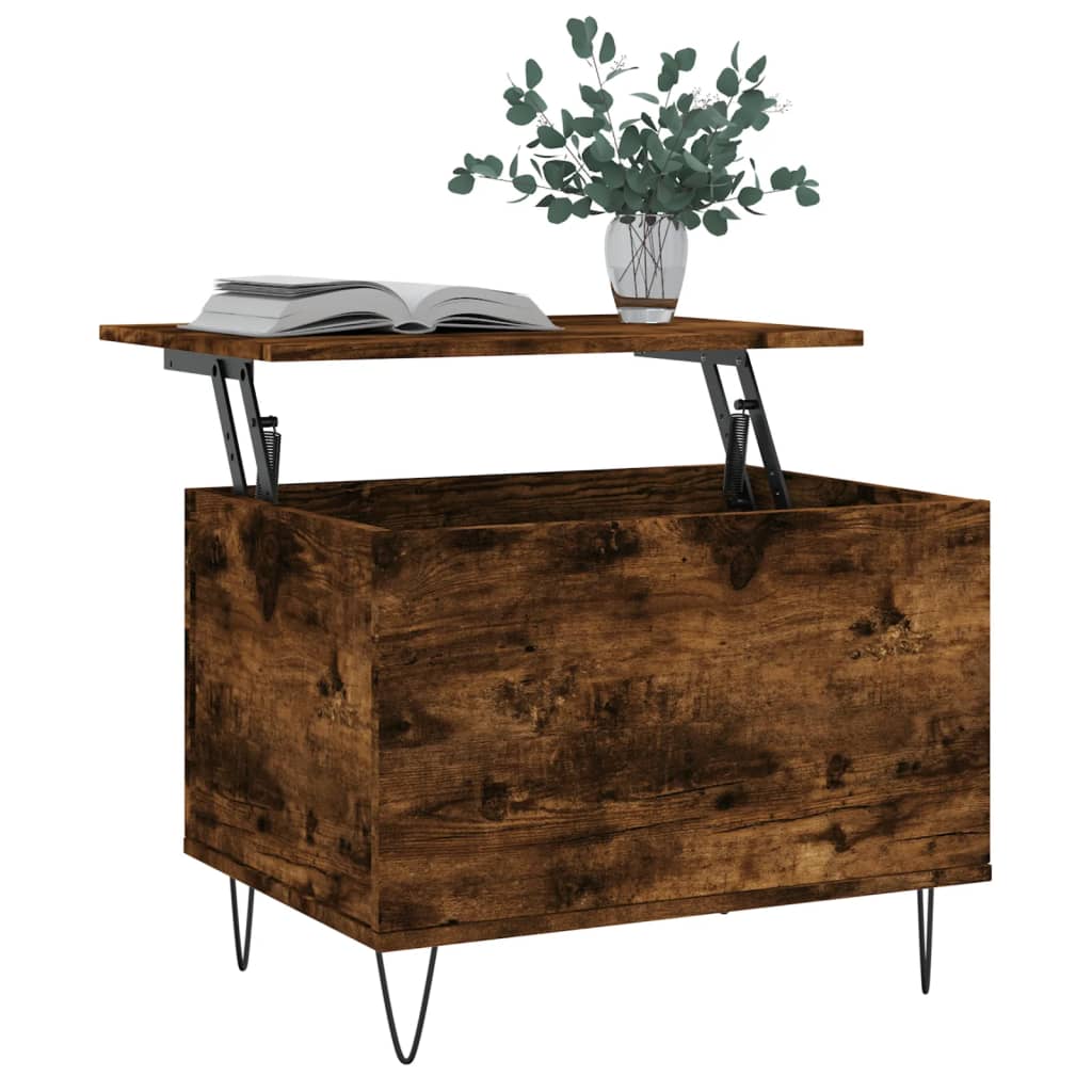 Vidaxl salontafel 60x44,5x45 cm bewerkt hout gerookt eikenkleurig