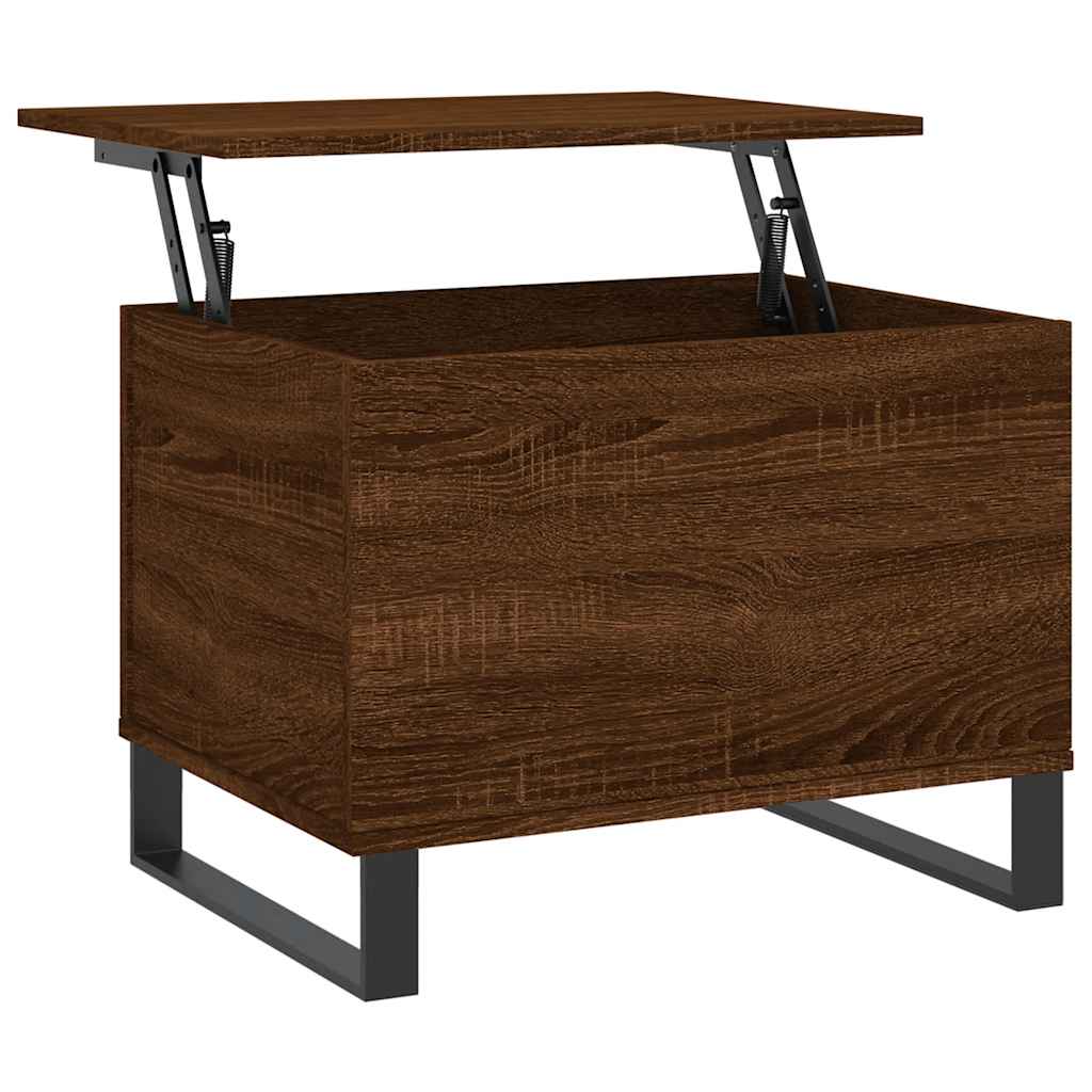 Vidaxl salontafel 60x44,5x45 cm bewerkt hout bruin eikenkleur