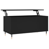Vidaxl salontafel 90x44,5x45 cm bewerkt hout zwart