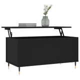 Vidaxl salontafel 90x44,5x45 cm bewerkt hout zwart