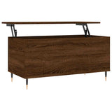 Vidaxl salontafel 90x44,5x45 cm bewerkt hout bruin eikenkleur