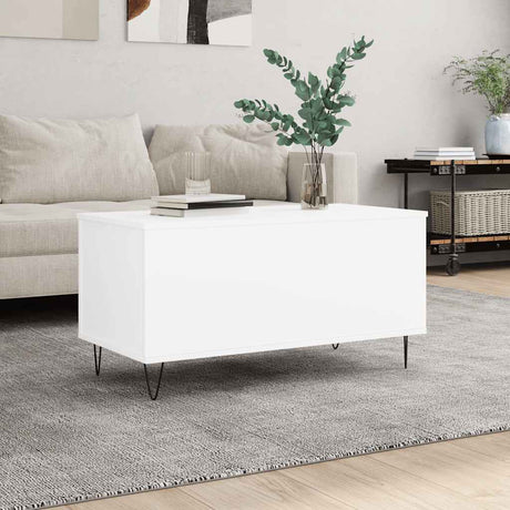 Vidaxl salontafel 90x44,5x45 cm bewerkt hout wit