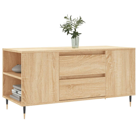 Vidaxl salontafel 102x44,5x50 cm bewerkt hout sonoma eikenkleurig
