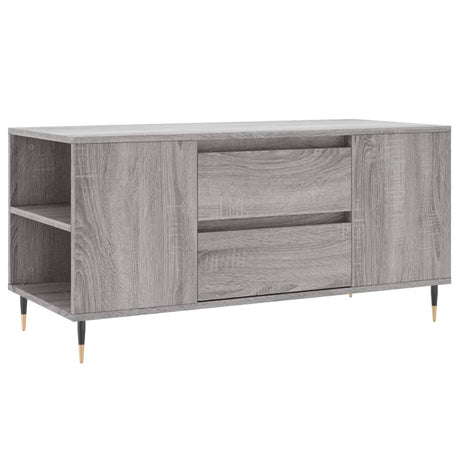 Vidaxl salontafel 102x44,5x50 cm bewerkt hout grijs sonoma eikenkleur
