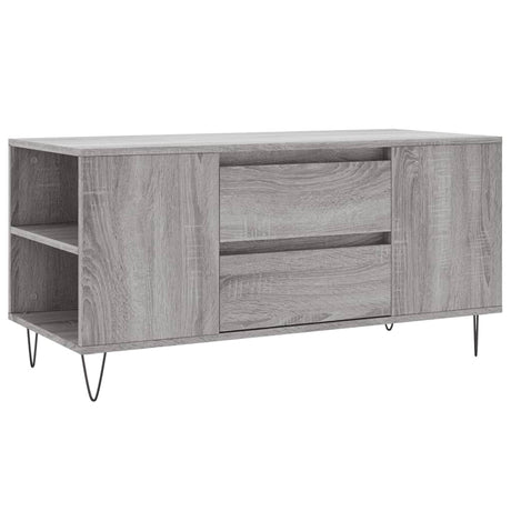 Vidaxl salontafel 102x44,5x50 cm bewerkt hout grijs sonoma eikenkleur