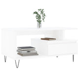 Vidaxl salontafel 90x49x45 cm bewerkt hout wit