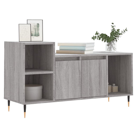 Vidaxl tv-meubel 100x35x55 cm bewerkt hout grijs sonoma eikenkleurig