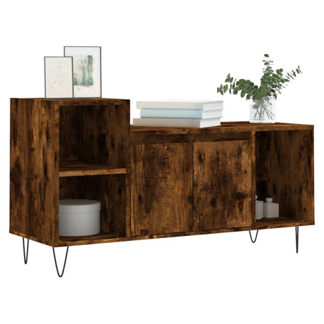 Vidaxl tv-meubel 100x35x55 cm bewerkt hout gerookt eikenkleurig