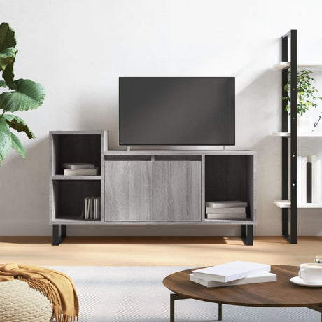Vidaxl tv-meubel 100x35x55 cm bewerkt hout grijs sonoma eikenkleurig