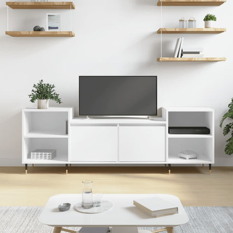 Vidaxl tv-meubel 160x35x55 cm bewerkt hout wit