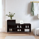 VidaXL Shoe cabinet 102x36x60 cm Properted Wood Black