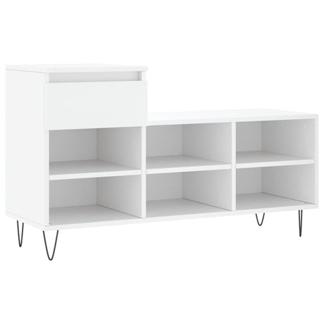 Vidaxl schoenenkast 102x36x60 cm bewerkt hout wit