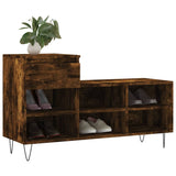 VidaXL Shoe cabinet 102x36x60 cm Properted wood Smoked oak colored