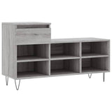 Vidaxl Cabinet da scarpe 102x36x60 cm Properpata Sonoma Grey