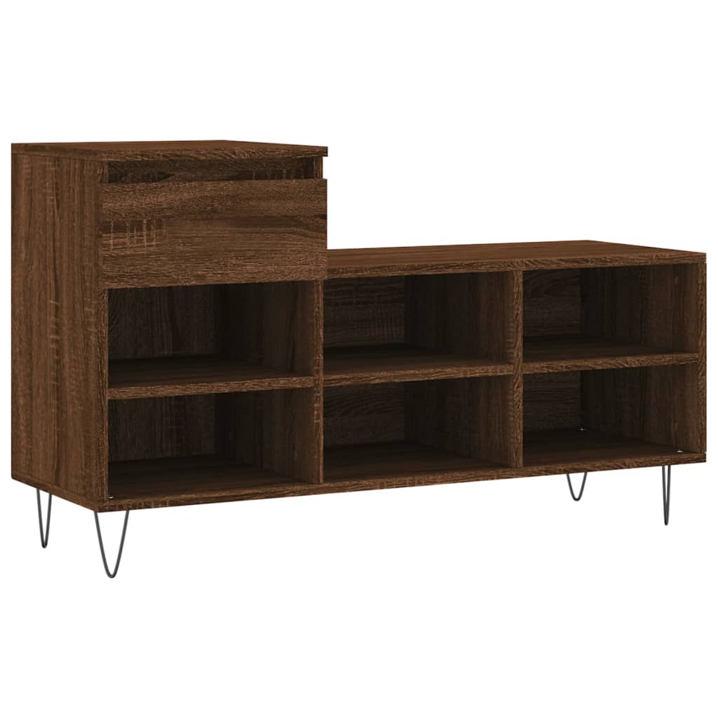 Vidaxl Schong Cabinet 102x36x60 cm Propertéiert Holzbrong Faarf Faarf