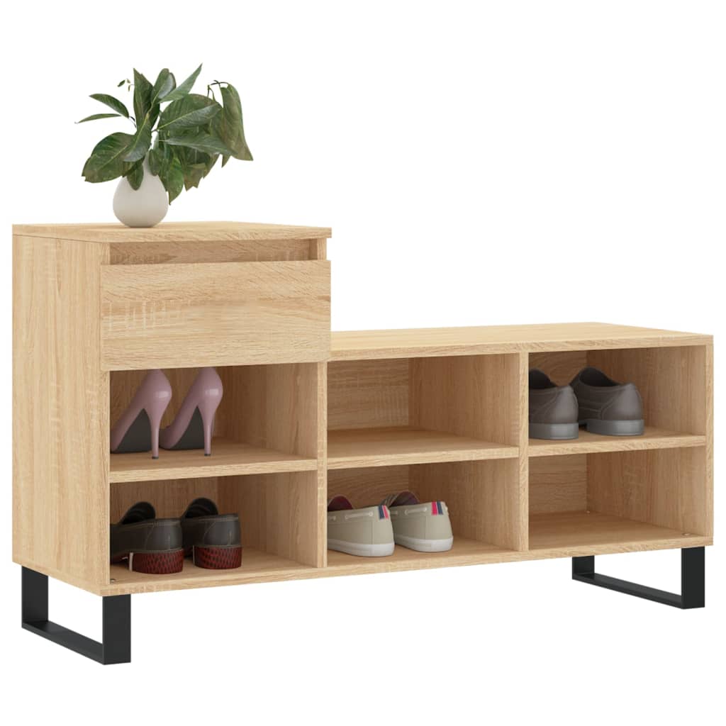 Vidaxl Shoe cabinet 102x36x60 cm Properted Wood Sonoma Oak colored