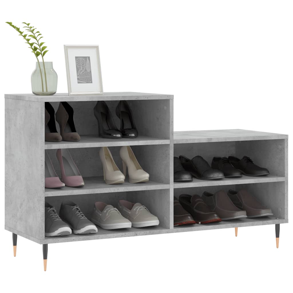 VidaXL shoe cabinet 102x36x60 cm Processed wood concrete price