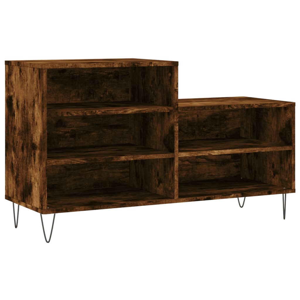 VidaXL Shoe cabinet 102x36x60 cm Properted wood Smoked oak colored