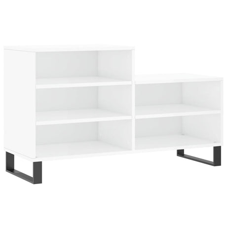 Vidaxl schoenenkast 102x36x60 cm bewerkt hout hoogglans wit