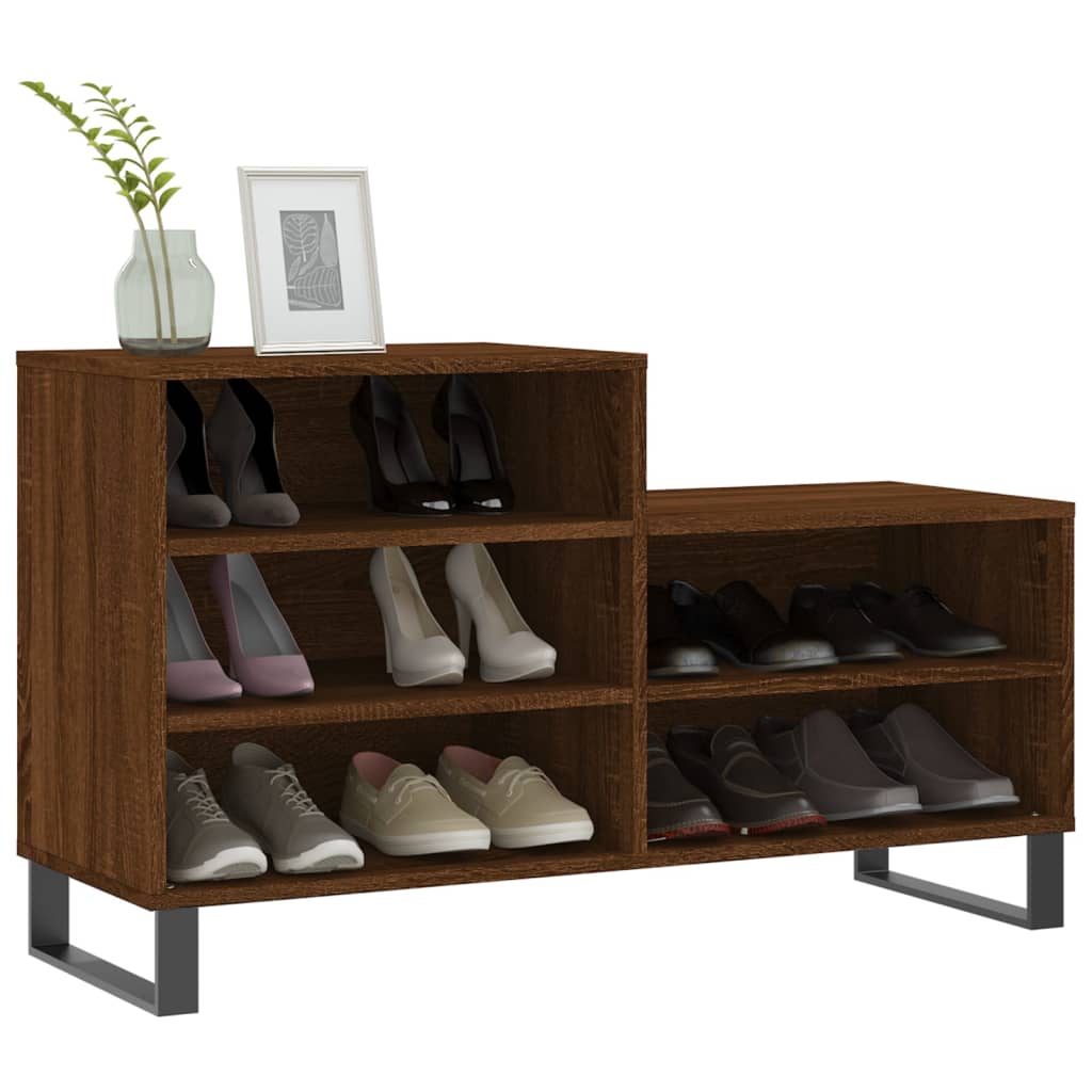 VidaXL shoe cabinet 102x36x60 cm Properted wood brown oak color