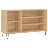 Vidaxl schoenenkast 102x36x60 cm bewerkt hout sonoma eikenkleurig