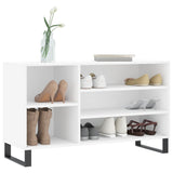 Gabinete de zapatos Vidaxl 102x36x60 cm de madera propiedad de blanco