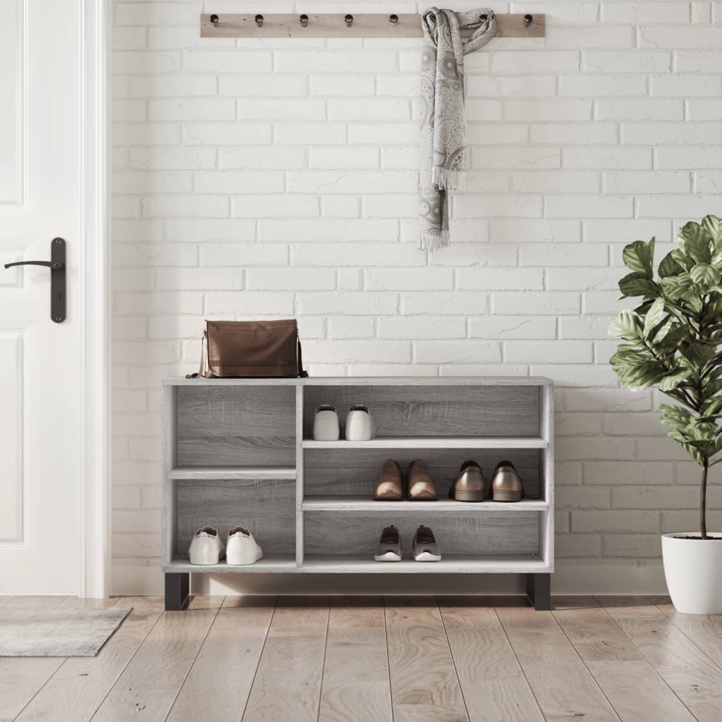 Vidaxl Shoe cabinet 102x36x60 cm Properted Wood Sonoma Gray