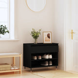 VidaXL Shoe cabinet 70x36x60 cm Properted Wood Black