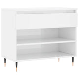 Vidaxl Shoe cabinet 70x36x60 cm Properted Wood High Gloss White