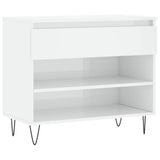 Vidaxl Shoe Cabinet 70x36x60 cm Property Wood High Gloss White