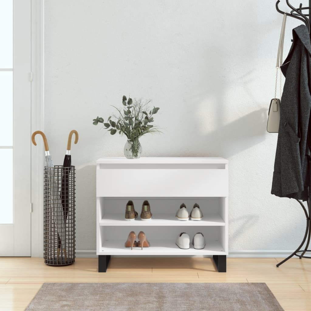 Vidaxl Shoe Cabinet 70x36x60 cm Property Wood White