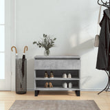 VidaXL Shoe cabinet 70x36x60 cm Processed wood Betongrijs