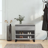 Vidaxl Cabinet da scarpe 70x36x60 cm Properpata Sonoma Grey