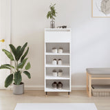 Vidaxl Shoe Cabinet 40x36x105 cm forarbejdet træhvide