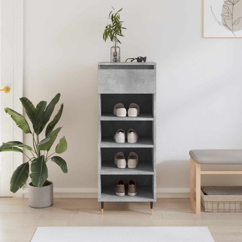 VidaXL shoe cabinet 40x36x105 cm edited wood concrete price