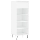 Vidaxl Shoe Cabinet 40x36x105 cm forarbejdet træhvide