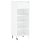 Skříňka na boty Vidaxl 40x36x105 cm Zpracované dřevo High Gloss White