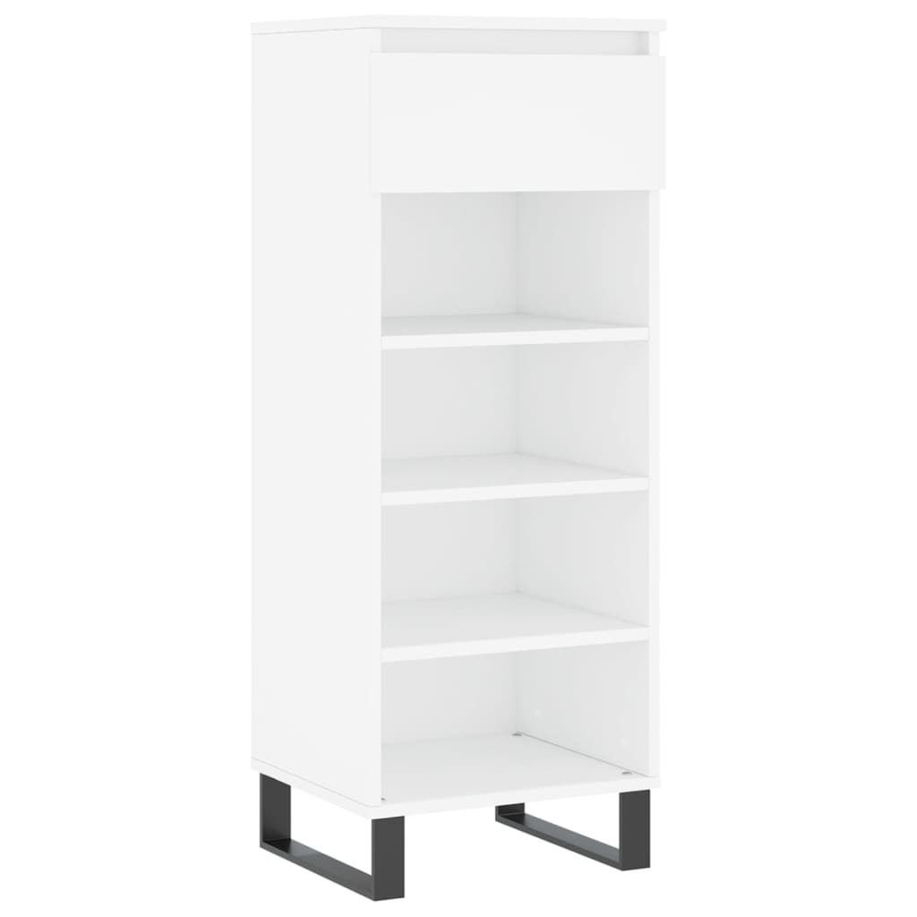 Vidaxl Shoe Cabinet 40x36x105 cm forarbejdet træhvide